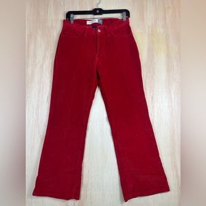 Gap Women Size‎ 6 Low Rise Flare Stretch W
Red Corduroy Pants Flat Front